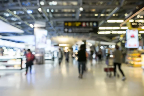 Desenfoque Tienda Libre Impuestos Edificio Terminal Ubicación Del Aeropuerto Tailandia — Foto de Stock