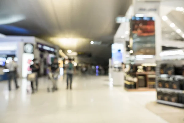 Desenfoque Tienda Libre Impuestos Edificio Terminal Ubicación Del Aeropuerto Tailandia — Foto de Stock