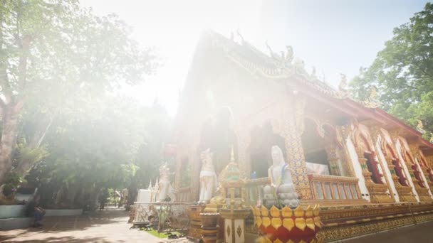 Timelaps Thai Temple Afternoon Time Moving Buddhism Location Wat Phuket — Stock Video