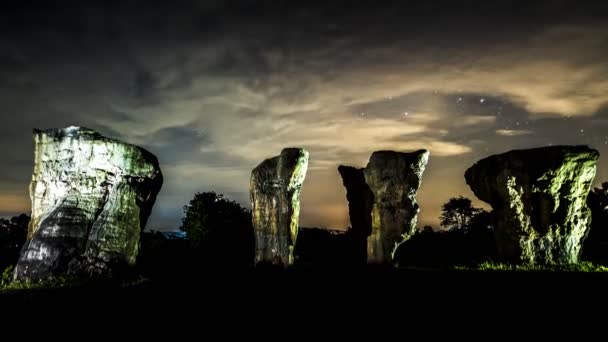 Voie Lactée Étoile Nuit Sur Ciel — Video