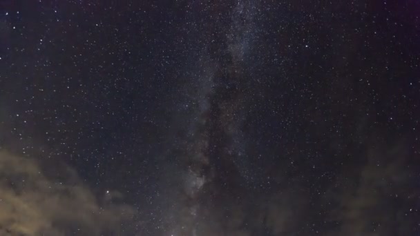 Voie Lactée Étoile Nuit Sur Ciel — Video