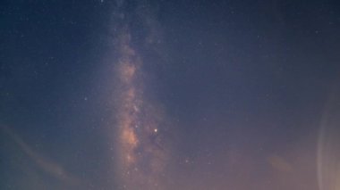 Gece manzarası Samanyolu ve yıldız
