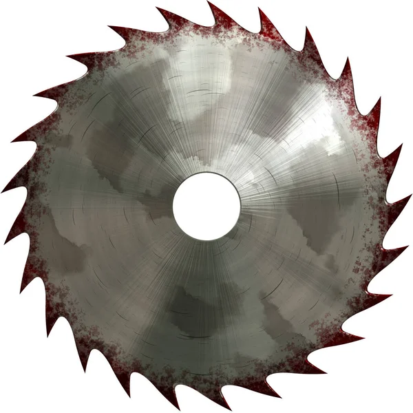Circular saw blade isolated on white