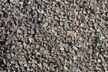 Gri çakıl taşlarının yakın plan fotoğrafı