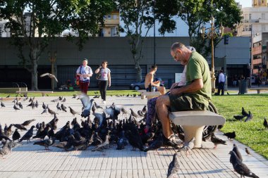 İnsanlar Buenos Aires 'teki 
