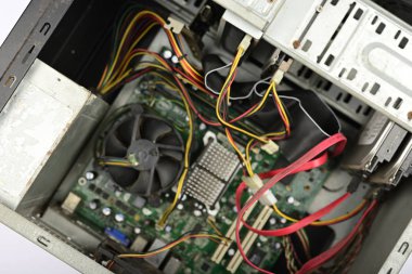 Elektronik devre kartı anakart bir PC masaüstü CPU olarak bilinen.