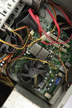 Elektronik devre kartı anakart bir PC masaüstü CPU olarak bilinen.
