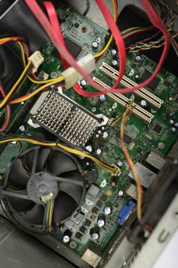 Elektronik devre kartı anakart bir PC masaüstü CPU olarak bilinen.