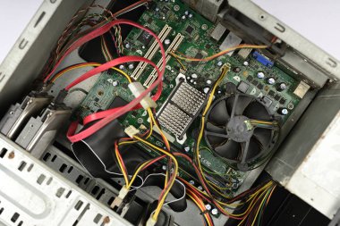 Elektronik devre kartı anakart bir PC masaüstü CPU olarak bilinen.