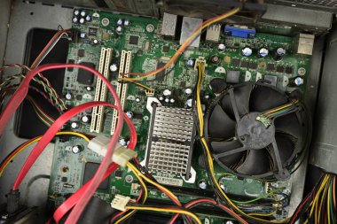 Elektronik devre kartı anakart bir PC masaüstü CPU olarak bilinen.