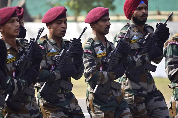 Calcutta India January 2019 Indian Army Practice Parade Republic Day — Stock Photo, Image