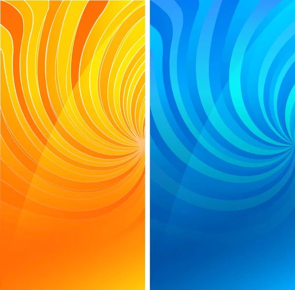 Setzen Abstrakte Spiralhintergrund Von Hellem Schein Perspektive Mit Beleuchtung Blau — Stockvektor