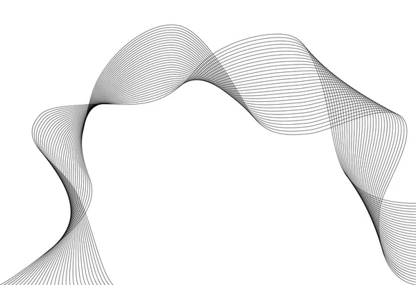 디자인 선들이 보입니다 배경에 웨이브 줄무늬가 떨어져 창조적 일러스트 Eps — 스톡 벡터