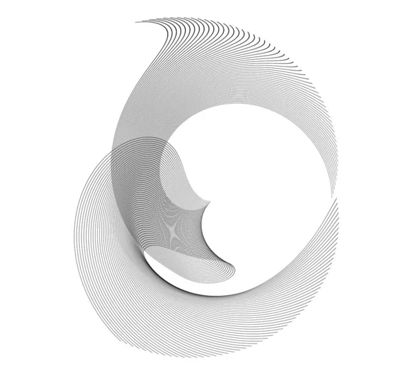 Elementos Diseño Anillo Círculo Marco Elegante Borde Abstracto Elemento Logo — Vector de stock