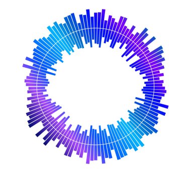 Beyaz arkaplanda izole edilmiş renk eşitleyici. Vektör çizimi. Nabız müzik çalar. Ses dalgası logosu. Vektör tasarım ögesi Ses dalgası şablonu görselleştirme sinyalinin posteriName