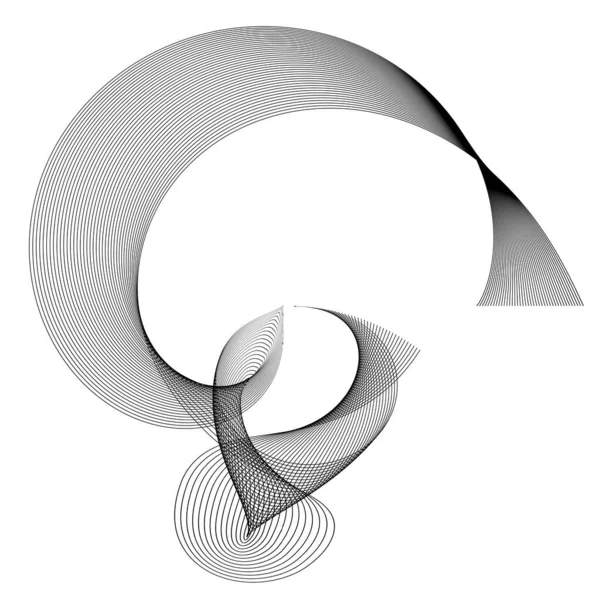 Eléments Design Bague Cercle Cadre Élégant Bordure Abstrait Élément Logo — Image vectorielle