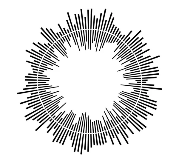 Czarny Korektor Białym Tle Ilustracja Wektora Odtwarzacz Muzyki Pulsacyjnej Logo — Wektor stockowy
