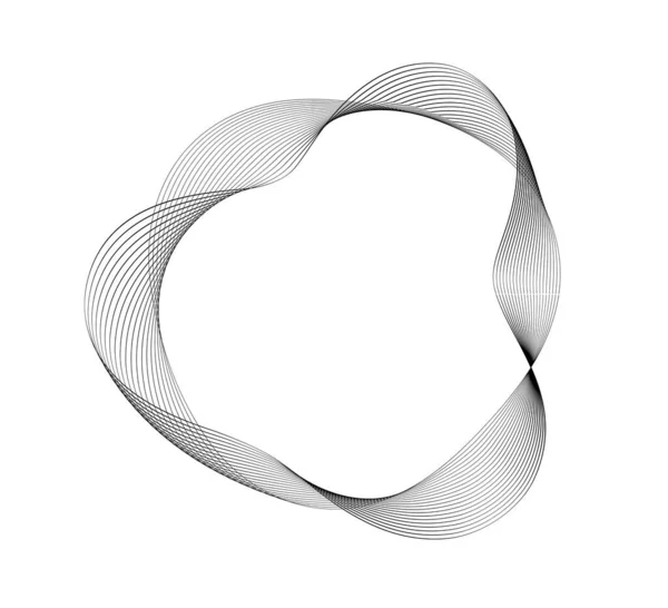 Eléments Design Bague Cercle Cadre Élégant Bordure Abstrait Élément Logo — Image vectorielle