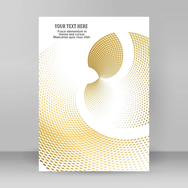 设计元素 3D壳涡旋圆圈优雅的形式 摘要白色背景上的圆形标志元素为金色 创意艺术 用于促销婚庆产品的Eps 10数字图像 — 图库矢量图片