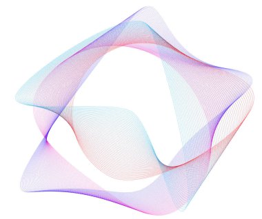 Tasarım elemanları. Halka daire zarif çerçeve kenarı. Beyaz arka plandaki soyut dairesel logo elemanı izole edildi. Yaratıcı sanat. Yeni ürün tanıtımı için vektör illüstrasyon EPS 10 dijital