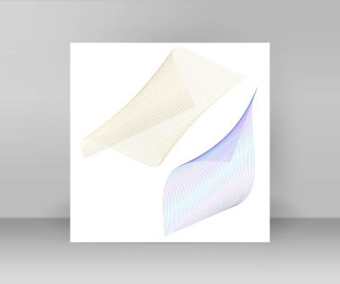 Tasarım elemanları. Bir sürü siyah çizgi dalgası daireler çiziyor. Beyaz arka planda soyut dalgalı çizgiler izole edildi. Tanıtım için Harman Aracı kullanılarak oluşturulan satırlarla EPS 10 vektör illüstrasyonu