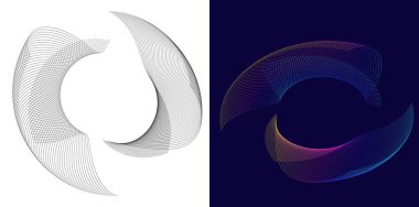 Mavi ve mor yarım ton daireli ve yıldız desenli soyut veri teknolojisi dijital vektörü, fütüristik bilişim, yapay zeka, engelleme zinciri, veri akışı, ağ ve analitik