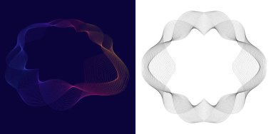 Kozmetik Tasarımı, Skincare, Güzellik, Spa, Banner İçin Sağlık, Web Tasarımı, Broşür. Akan Çizgiler Simgesi, Logo, ve Dairesel Noktalar, Çizgiler, ve Desenler Vektör İllüstrasyonu