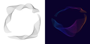 Mavi ve mor yarım ton daireli ve yıldız desenli soyut veri teknolojisi dijital vektörü, fütüristik bilişim, yapay zeka, engelleme zinciri, veri akışı, ağ ve analitik