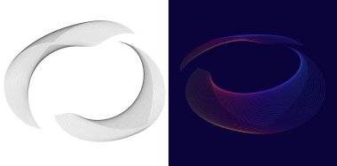 Spa, Yoga, Gevşeme, Sağlık, Web Tasarımı İçin Organik, Banner, Broşür, Paket. Çevre dostu için dairesel noktalar ve dalga çizgileri. Marka Vektörü İllüstrasyonu. Arkaplan spiralleri