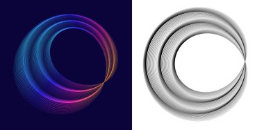 Kozmetik Tasarımı, Skincare, Güzellik, Spa, Banner İçin Sağlık, Web Tasarımı, Broşür. Akan Çizgiler Simgesi, Logo, ve Dairesel Noktalar, Çizgiler, ve Desenler Vektör İllüstrasyonu