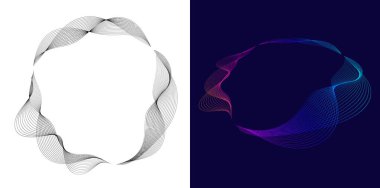 Spa, Yoga, Gevşeme, Sağlık, Web Tasarımı İçin Organik, Banner, Broşür, Paket. Çevre dostu için dairesel noktalar ve dalga çizgileri. Marka Vektörü İllüstrasyonu. Arkaplan spiralleri