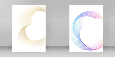 Yoga, Wellness, relaxation, Health Lifestyle, Organic for Web-design, Presentation, Banner, package için tasarım kapağı şablonu. Simge, Logo ve Dairesel Noktalar, Çizgiler ve