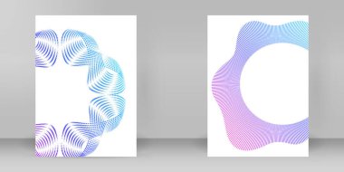 Kozmetik, cilt bakımı, güzellik, sağlık, web tasarımı için rahatlama, bayrak, broşür, paket için tasarım kapağı şablonu. Simge, Logo ve Dairesel Noktalar, Çizgiler ve Mükemmellerden oluşan arkaplan. Kutsal Gün 