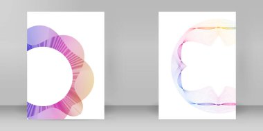 Kozmetik, cilt bakımı, güzellik, sağlık, web tasarımı için rahatlama, bayrak, broşür, paket için tasarım kapağı şablonu. Simge, Logo ve Dairesel Noktalar, Çizgiler ve Mükemmellerden oluşan arkaplan. Kutsal Gün 