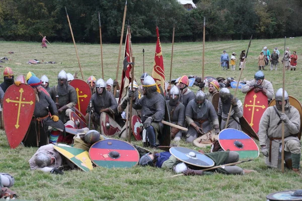 Battle Royaume Uni Octobre 2019 Reconstitutions Recréant Bataille Hastings Est — Photo