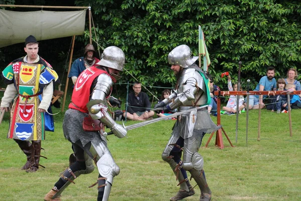 Battle Reino Unido Julio 2019 Torneo Caballeros Celebra Durante Todo —  Fotos de Stock