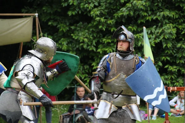 Battle Juli 2019 Ritterturnier Den Ganzen Sommer Über Mehreren Orten — Stockfoto