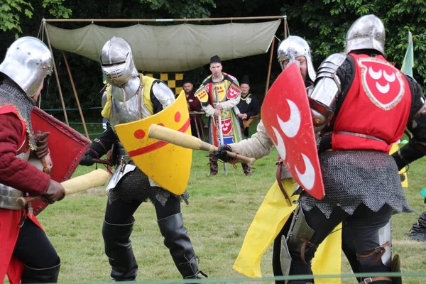 Battle Temmuz 2019 Knights Turnuvası Yaz Boyunca Birçok Yerde Düzenlendi — Stok fotoğraf