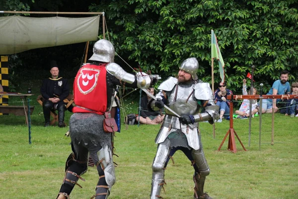 Battle Reino Unido Julho 2019 Torneio Cavaleiros Realizada Durante Todo — Fotografia de Stock