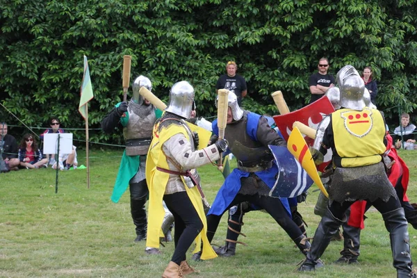 Battle Juli 2019 Ritterturnier Den Ganzen Sommer Über Mehreren Orten — Stockfoto