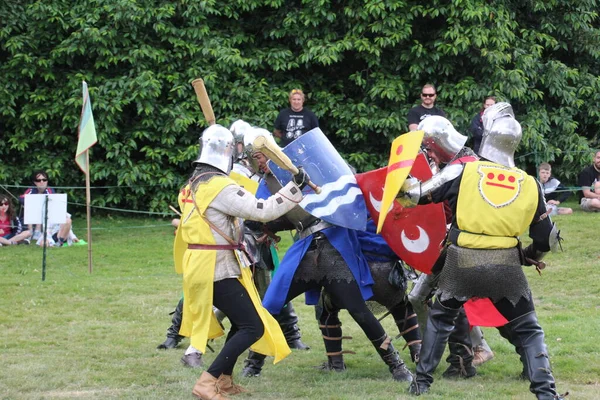 Battle Juli 2019 Ritterturnier Den Ganzen Sommer Über Mehreren Orten — Stockfoto