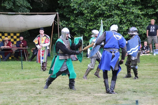 Battle July 2019 Knights Tournament Held Throughout Summer Several Locations — Stock Photo, Image