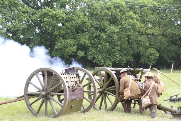 Waterlooville May 2019 Solent Overlord Military Collectors Club Staging Enactment — стоковое фото