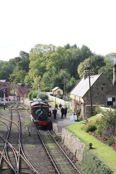 Newcastle Storbritannien September 2018 Restaurerat Ångtåg Privat Järnvägslinje Som Turistattraktion — Stockfoto