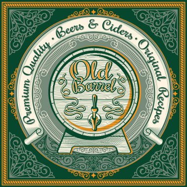 Vintage bira amblemi