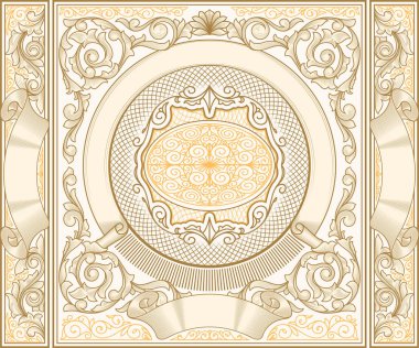 bej çerçevelemek ile çiçek başlangıç, vektör çizim