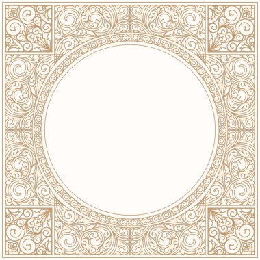 bej renkli çiçek tasarım, vektör çizim kartı