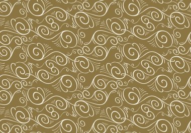 çiçek öğeleri, vektör çizim ile Dikişsiz dekoratif desen