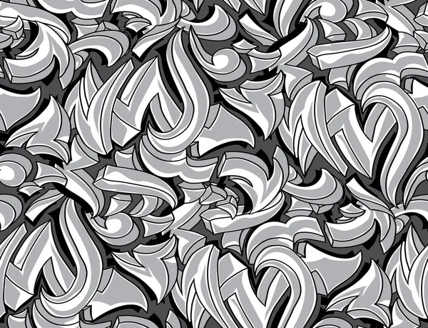 Textura Abstracta Graffiti Gris Ilustración Vectorial — Vector de stock