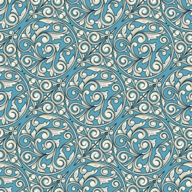 Retro dekoratif seamless modeli